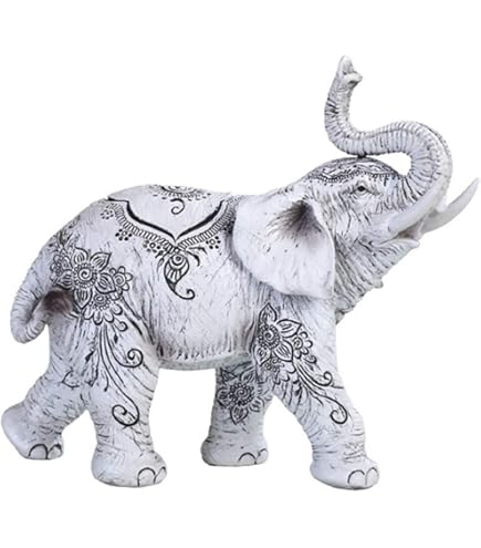 ホワイト象の置物 61u5+ESdOxL._AC_UF894,